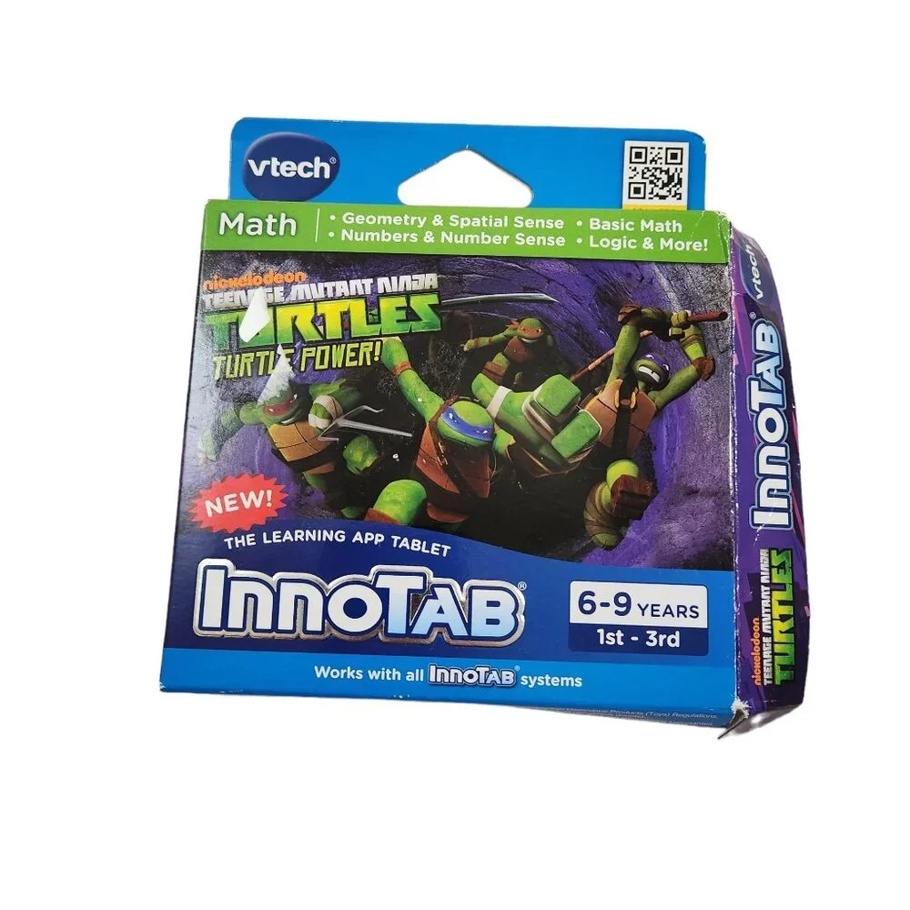 Vtech InnoTab Learning Tablet System, Backpack Pink, 3 TMNT Brave Planes Games